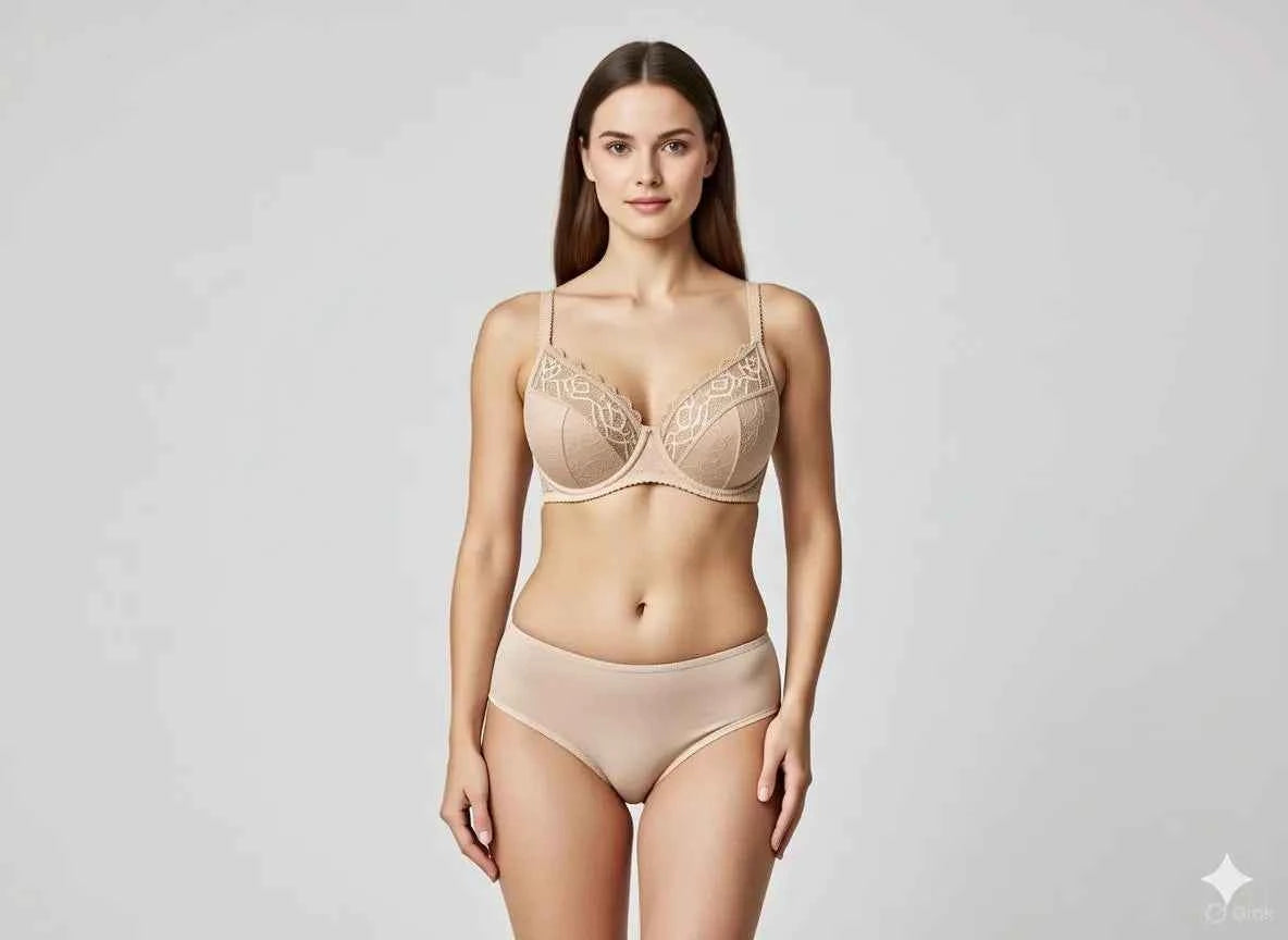 Elegant Black Lace Underwire Bra and Hipster Panty Set