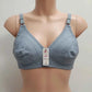 Ladies Embroidered Cotton Bra - Full Coverage Non-Wired Bralette
