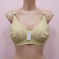 Ladies Embroidered Cotton Bra - Full Coverage Non-Wired Bralette