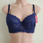 Deep Plum Fancy Lace Bra for Women – Padded Support with Premium Finish